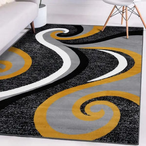 Modern Swirl Design Carpet for Living Room Luxury Home Decor Sofa Table Large Area Rugs Bedrooms Children's Play Mat Alfombra