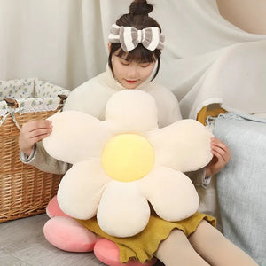 Lovely Daisy Throw Pillows Soft Comfortable Lumbar Support Back Cushion Cartoon Chair Cushion Pillows Decor Home Flower Pillow