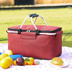 Extra Large Cooling Cooler Cool Bag Box Picnic Camping Food Ice Drink Lunch BBQ Meal Zip Pack Bento Box Storage Baskets