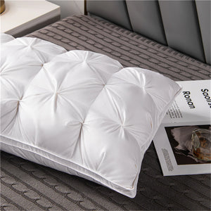 Sondeson Luxury White Goose Down Pillows Down-proof King Queen 100% Cotton Bedding 3D Style Rectangle Pillow For You Lover Gift