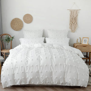 Nordic white bedding set king size hotel luxury Home textiles full size comforter sets Single double Modern simplicity 2/3pcs