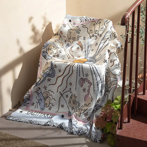 Flowers Blankets Carpet Decoration Blankets Woven Blanket Single Tapestry Sofa Blanket Throw Blankets