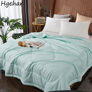 Nordic Summer Quilt Cover Soft Comforter Duvets Four Season Breathable Double Bed Quilt Blanket Air Conditioner Fluffy 220x240