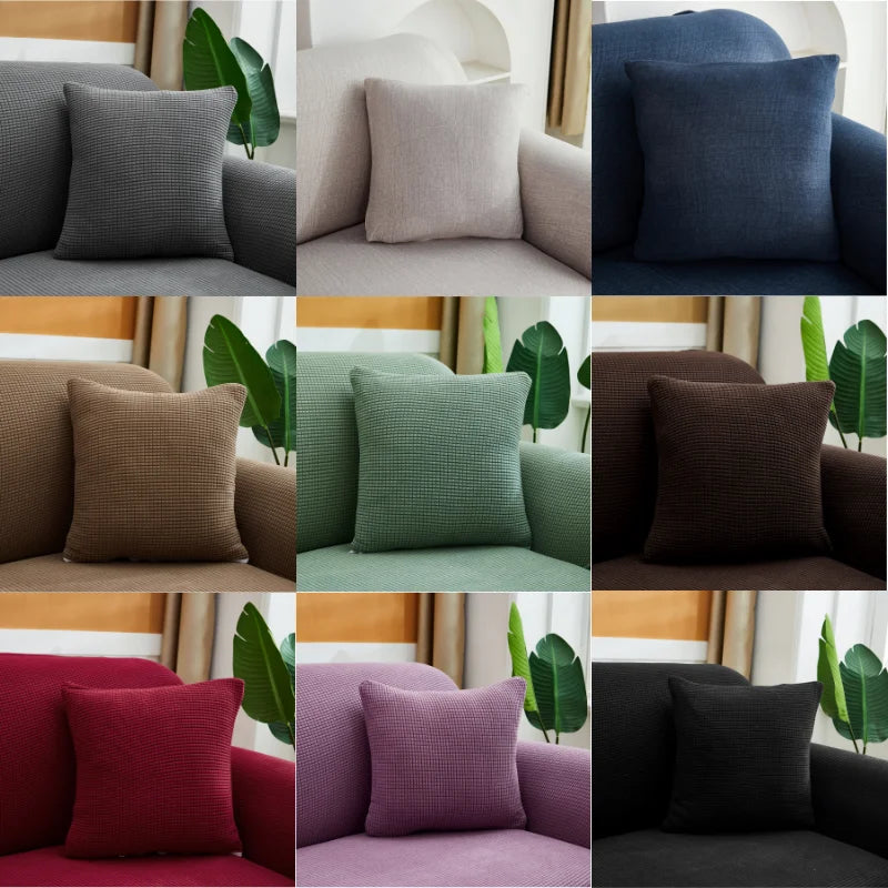 45 x45 Jacquard Cushion Cover Universal Pillow Case Throw Pillows Elastic For Home Hotel Funda Sofa Chair Living Room Office